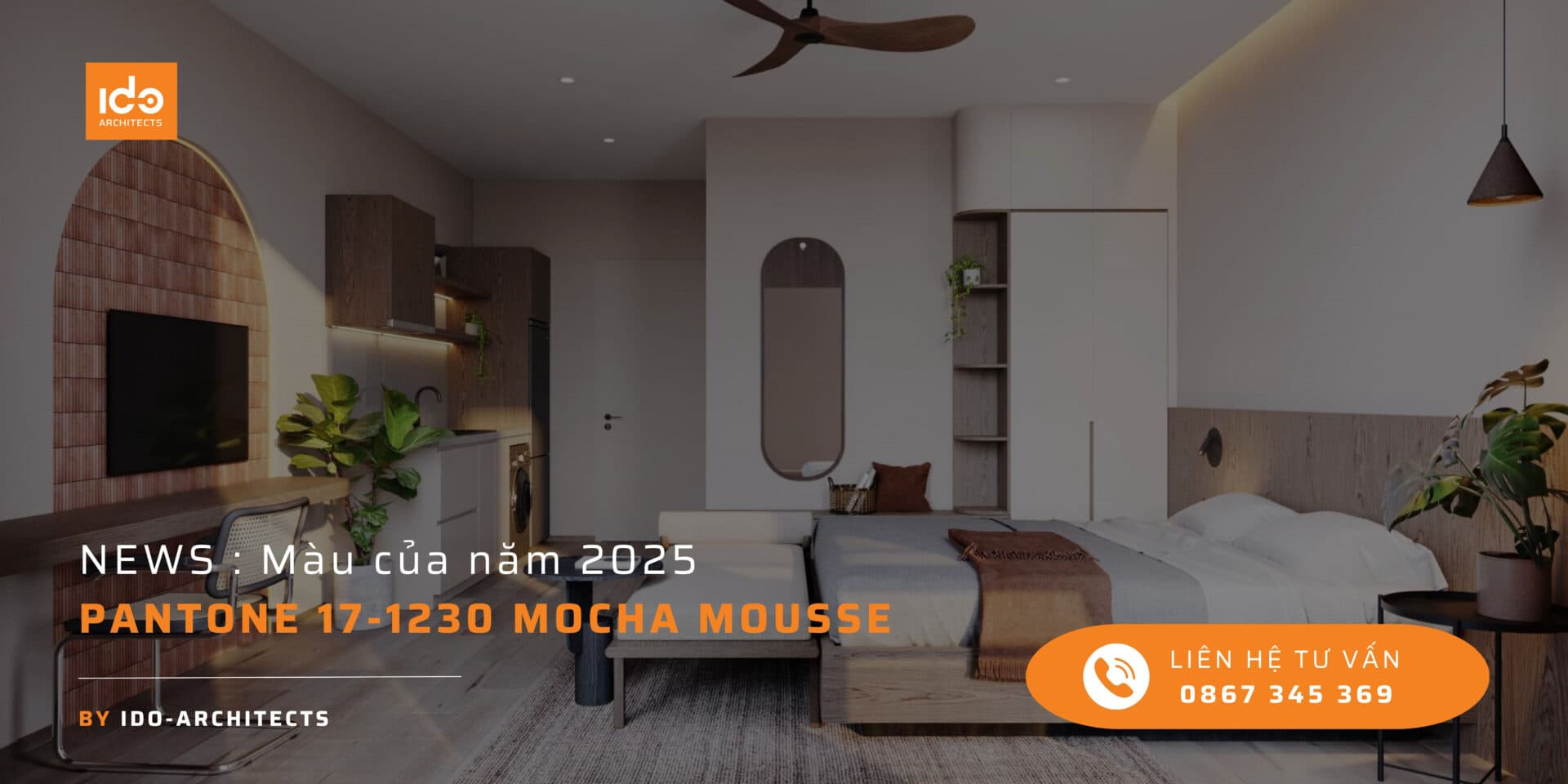 Màu của năm 2025 – Mocha Mousse PANTONE 17-1230: Kết nối cảm xúc, tôn vinh vẻ đẹp bền vững